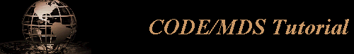 CODE/MDS Tutorial