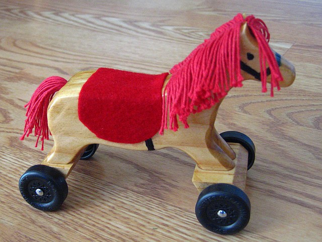 horse on wheels